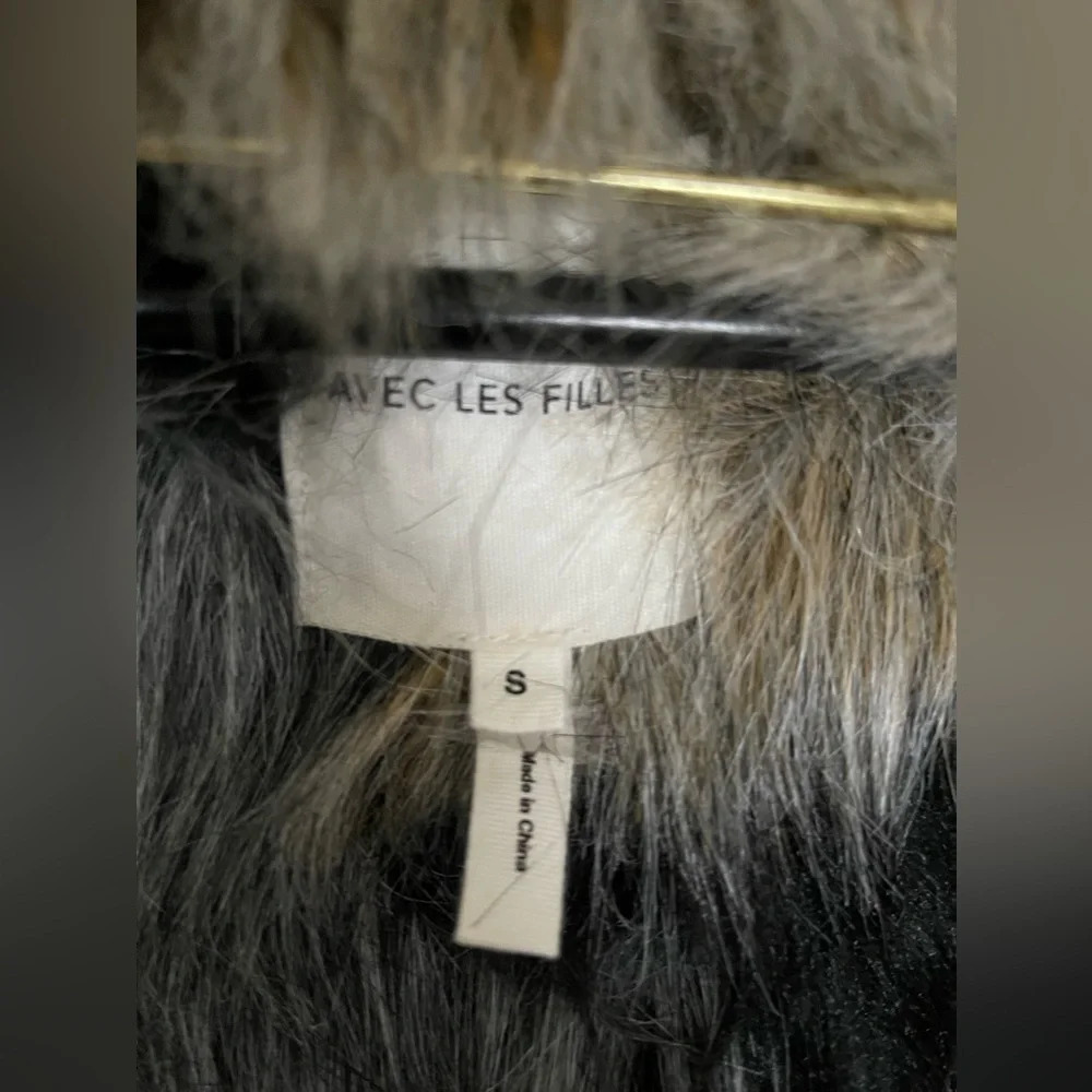 Avec Les Filles Faux Fur Trim Denim Parka - Picture 7 of 10